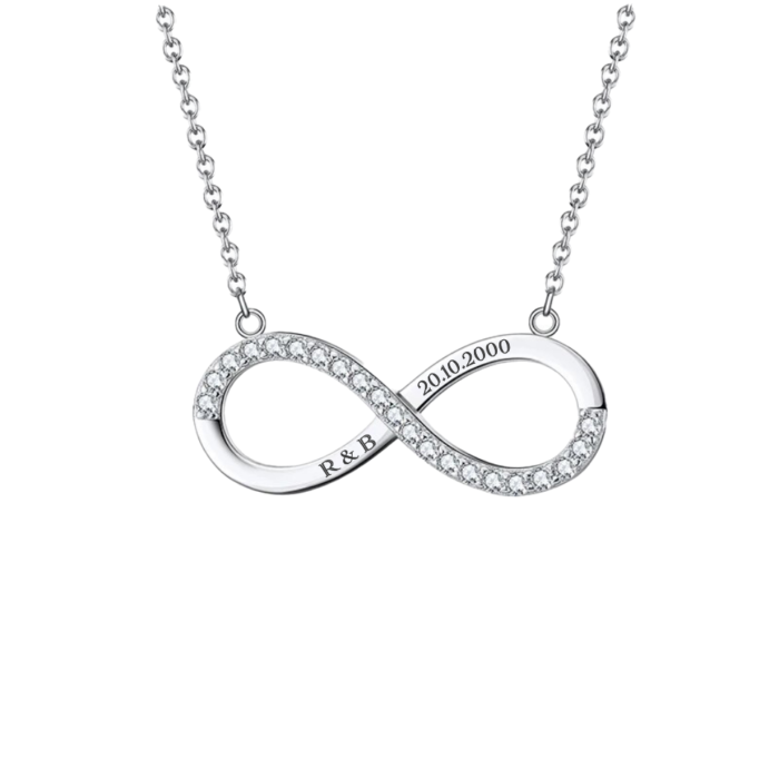necklace infinity iniciali LIDIA 4